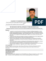 Resume Rajesh Unnikrishnan