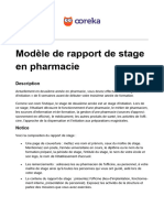 Ooreka Modele Rapport Stage Pharmacie