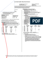 Injection Pump Specification ©