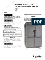 Asco 7000 Series 7atb, 7actb, 7adtb Automatic Transfer & Bypass-Isolation Switches G, Q, S, & U Design Installation Manual