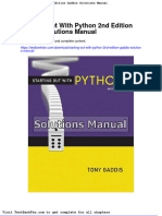 Dwnload Full Starting Out With Python 2nd Edition Gaddis Solutions Manual PDF