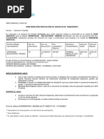 Carta de Confirmación de Servicio de Transporte - 425782