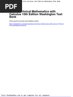 Dwnload Full Basic Technical Mathematics With Calculus 10th Edition Washington Test Bank PDF