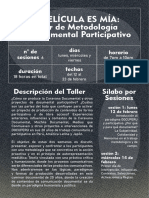 MI PELÍCULA ES MÍA: Taller de Metodología de Documental Participativo