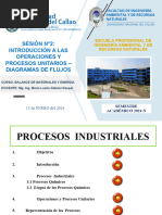 Sesion N°2-Introd. A Los Procesos Industriales - Diagramas de Flujos