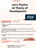 Erikson's Psycho-Social Theory of Development