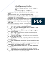 Agreement of Subject and Verb