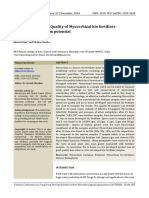 A Screening Tool For Quality of Mycorrhizal Bio FertilizerMycorrhiza Inoculum Potential