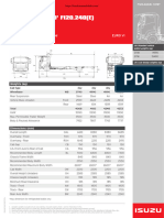 Isuzu Euro VI Forward F120-240E Technical Specifications