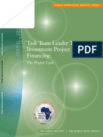 WBG - Task Team Leader Toolkit