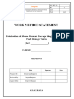 MS For Fabrication of Above-Ground Storage Tank