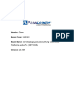 Vendor: Cisco Exam Code: 350-901 Exam Name: Developing Applications Using Cisco Core