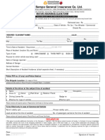 Motor Claim Form