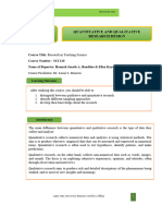 Chapter 3 Quantitative Qualitative Research Design