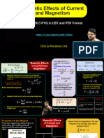 Magnetic Effects of Current and Magnetism: All 2023 PYQ in CBT and PDF Format