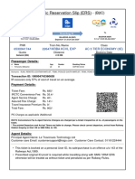 Electronic Reservation Slip (ERS) : 6530941744 22647/krba KCVL Exp Ac 3 Tier Economy (3E)