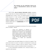 Escrito Solicitando La Imputacion Formal y Medidas (Fiscalia)