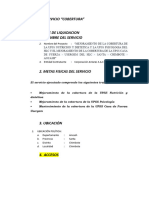 Indice de Informe de Liquidacion