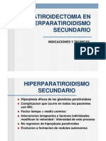 Paratiroidectomia en Hiperparatiroidismo Rio