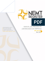 MP-JTS-02 Manual Del Proceso de Certificacion de Empresas Rev 06