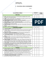 Pe 4 - Volleyball Skills Assessment