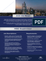 HSE Supervisor & Safety Officer - Thamrin Nine