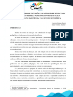 Análise Das Teorias de Educação Com A Finalidade de Mapear A