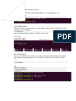 Bash SHELL Script in Linux