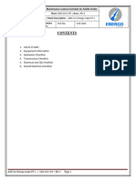 Intent of AMC 2. Equipment Information 3. Hydraulics Checklist 4. Transmission Checklist 5. Electrical and C&I Checklist 6. Overall Machine Checklist