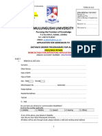 2023-2024 Distance Application Form