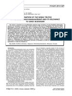 Examination of The Noble Truths in The Mūlamadhyamakakārikā and Its Relevance To Early Buddhism