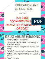 Drug Education and Vice Control