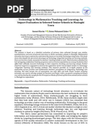 Technology in Mathematics Teaching and Learning: An Impact Evaluation in Selected Senior Schools in Masingbi Town