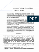 History and Bathymetry of A Surge-Dammed Lake