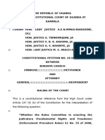 Bukenya Church Ambrose V Attorney General (Constitutional Petition No 26 of 2010) 2011 UGCC 5 (20 March 2011)