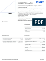 SKF BSD 2047 CGA - VT105 Specification