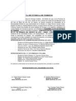 Acta de Entrega de Terreno Urinsaya