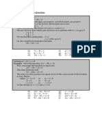 Quadratic Equations Questions