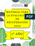 Material de Recuperación 1° Año .