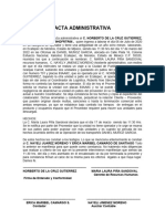 Formato de Acta Administrativa