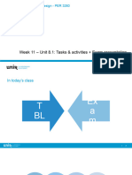 Week 11 - Unit 8.1: Tasks & Activities + Exam Presentation: Curriculum and Course Design - PER 3260