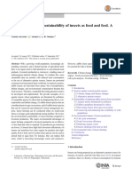 The Environmental Sustainability of Insects As Food and Feed. A Review