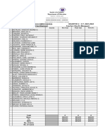 Objective 11 Scoresheets