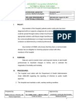 Policies Reporting Notifiable Diseases