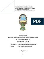 Régimen Legal de La Conciliación, Con Relación Al Art. 87 y 88 de La Ley Del Organo Judicial