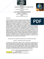 Módulo 15 Unidad 3 Sesión 6: Internacionalización Del Derecho en Su Ámbito Privado