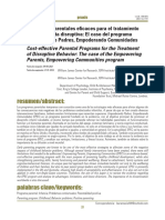 Programas Parentales Eficaces para El Tratamiento de La Conducta Disruptiva. El Caso Del Programa Empoderando Padres, Empoderando Comunidades