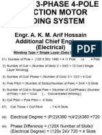 24slot 3-Phase 4-Pole Induction Motor Winding System