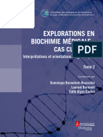 Explorations en Biochimie Medicale Cas Cliniques Tome 2 - Extrait