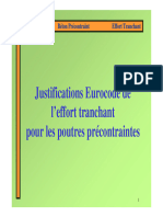 09-Justifications Eurocode de L-Effort Tranchant Pour Les Poutres Precontraintes